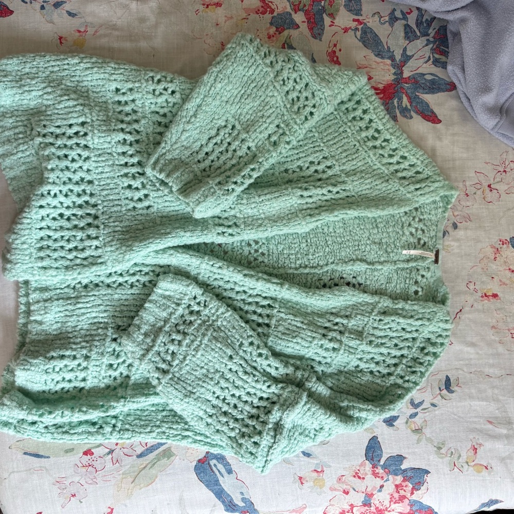 Free People Light Green Women's Cardigan